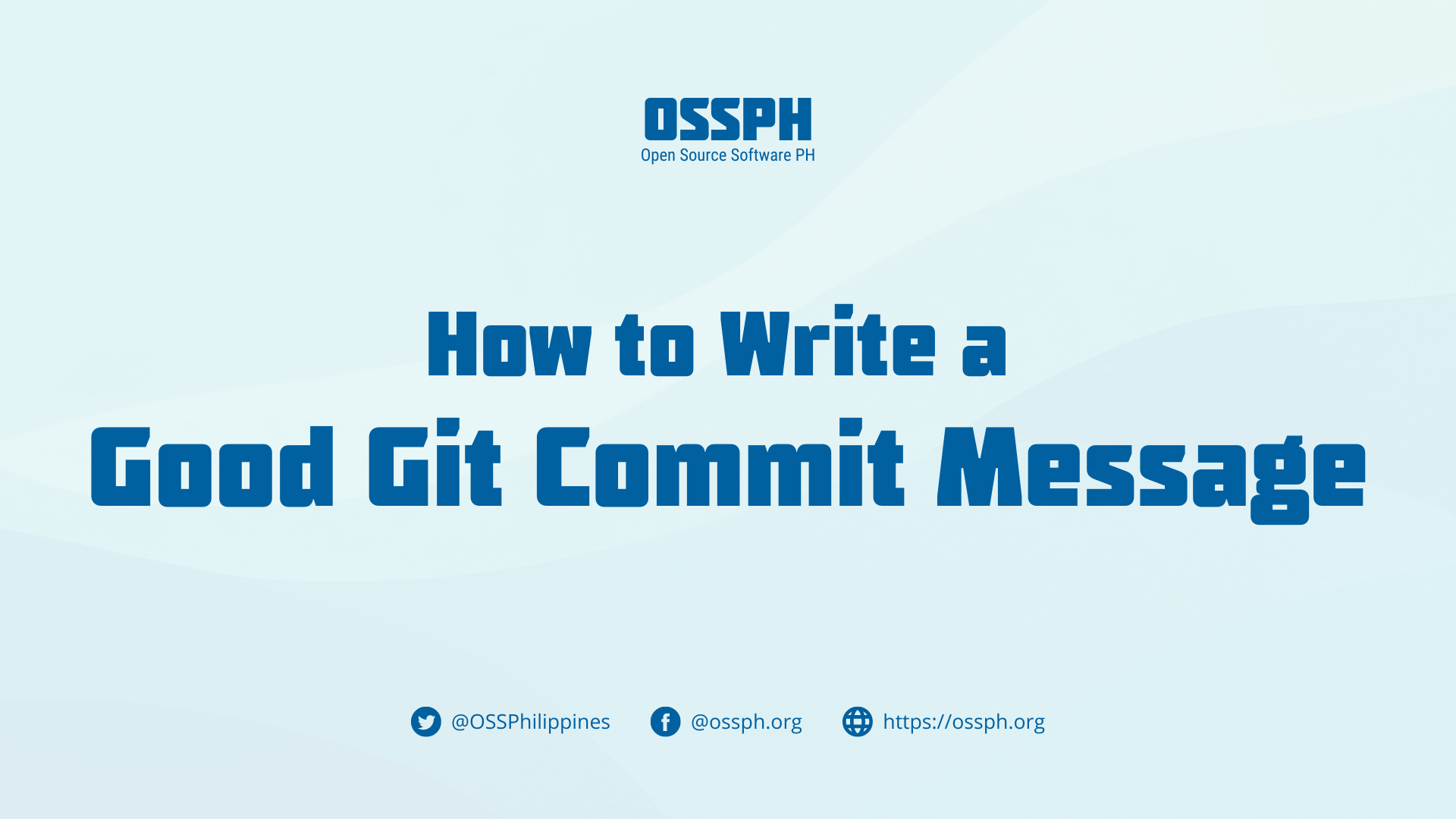 How To Write A Good Git Commit Message