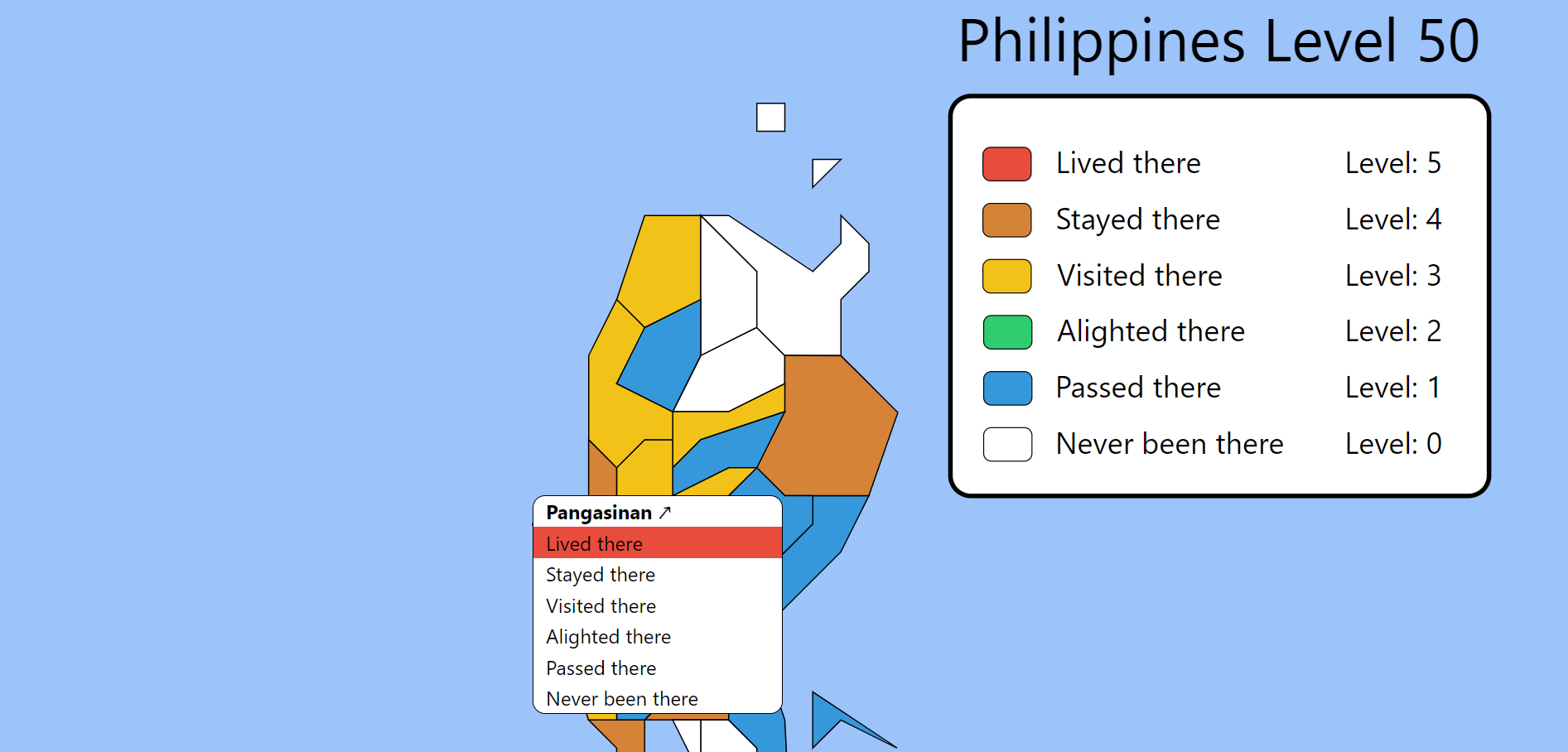 my philippines travel level app
